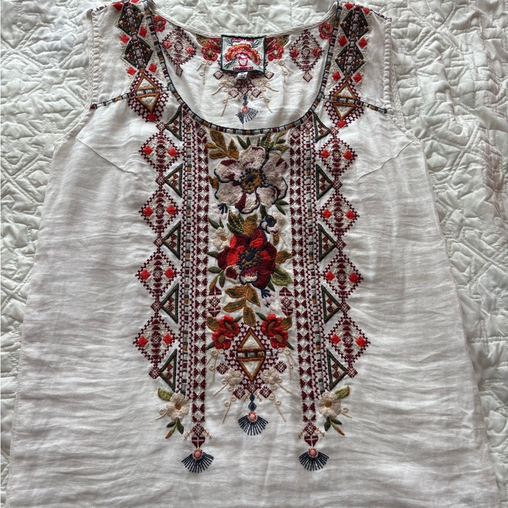 Johnny Was LA XL Beatriz Sleeveless Top